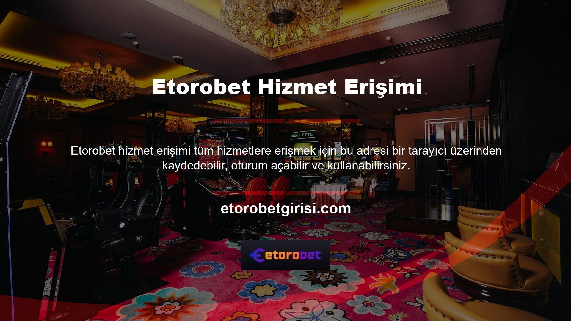 Sunduğu tüm eğlence ve oyunların tadını çıkarmak için akıllı telefonunuzda veya tabletinizde Etorobet mobile kullanabilirsiniz